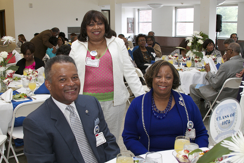 Reunion attendees at luncheon