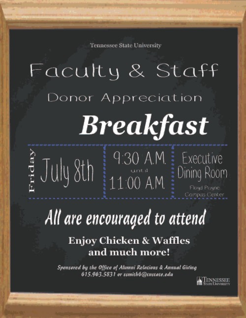 Faculty & Staff Breakfast