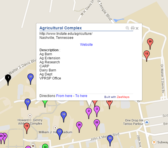Agricultural Complex map
