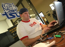 Student in Lab