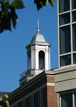 student on campus