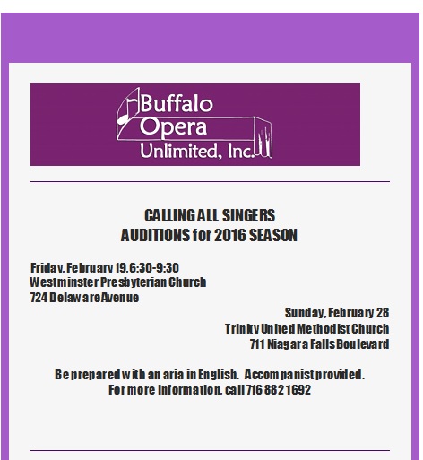 BuffaloAuditions BuffaloAuditions