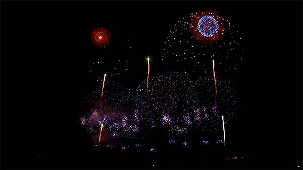 Put Colorful Fireworks Gif Animation PNG Images