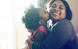 Mother and Child embracing 