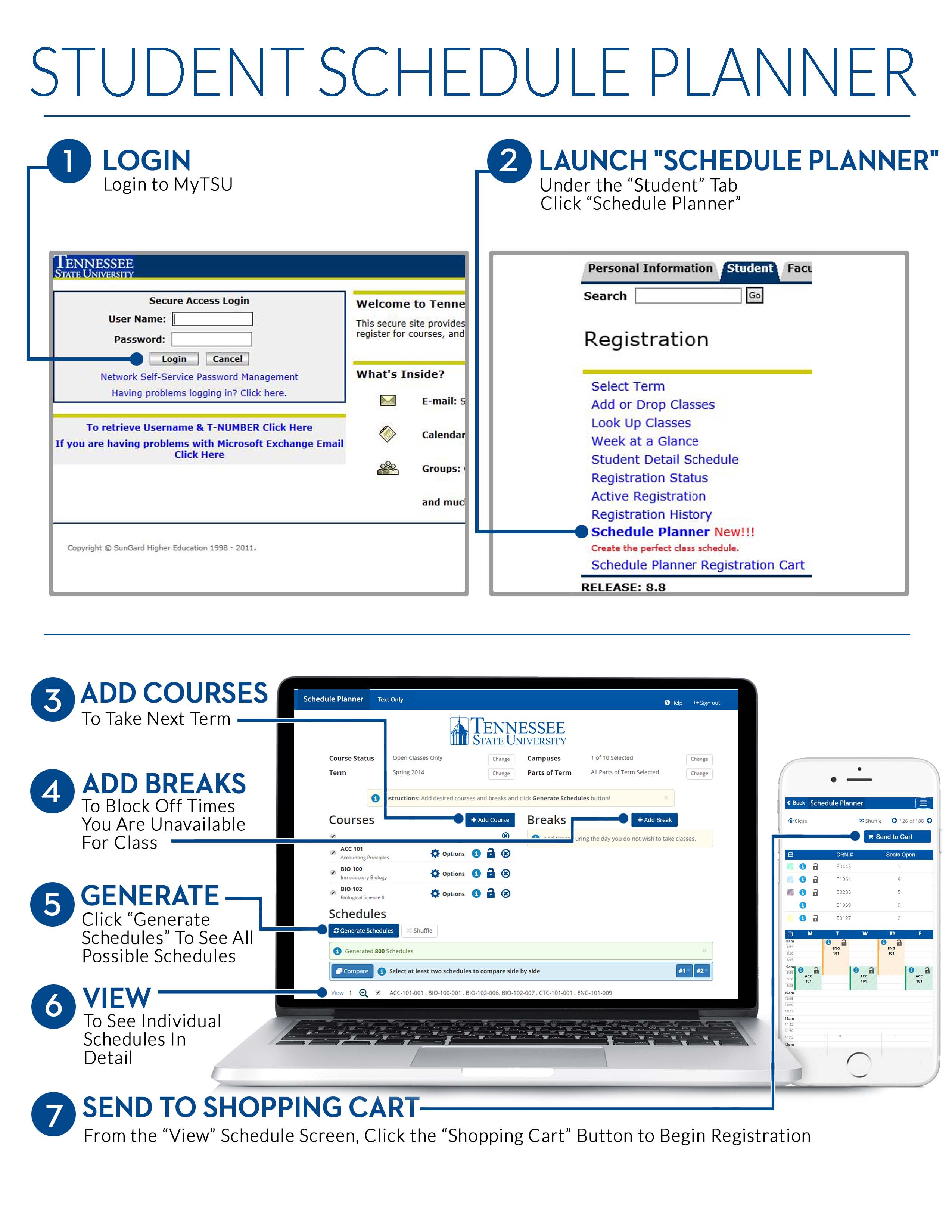 Instructions for Using Schedule Planner