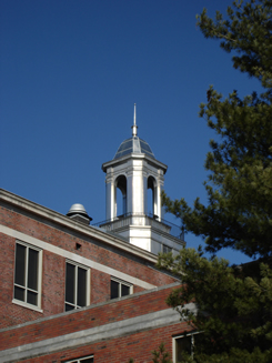 student on campus