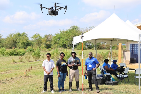 man working in field