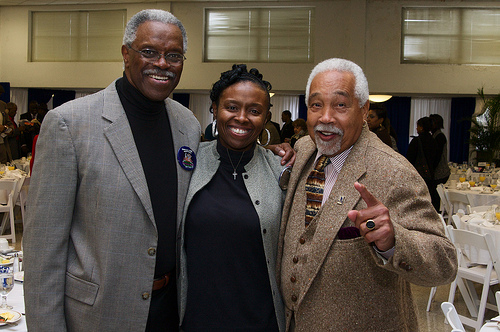 Photo of Ralph Boston, Coach and Frank Lewis
