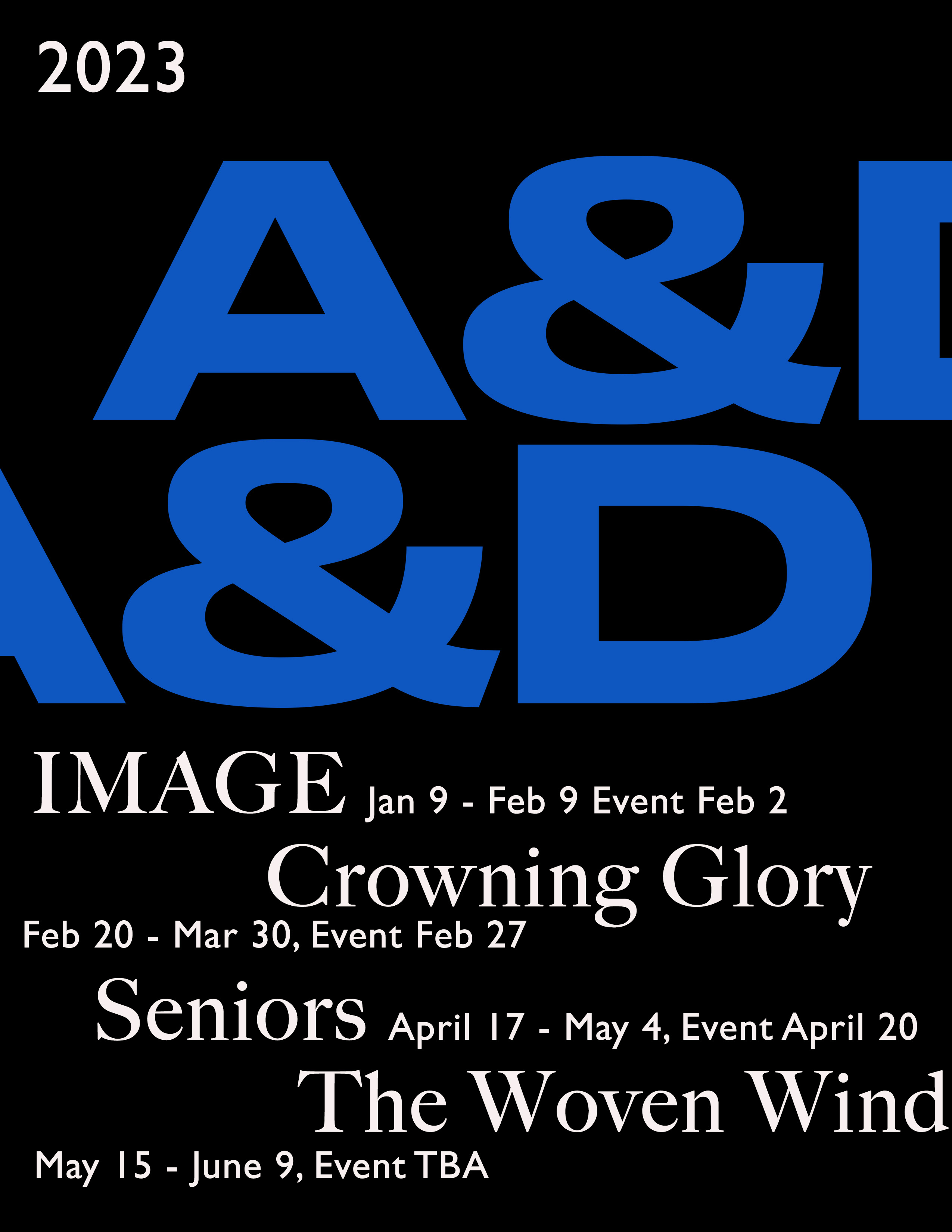 2023 Hiram Van Gordon Gallery Schedule 
