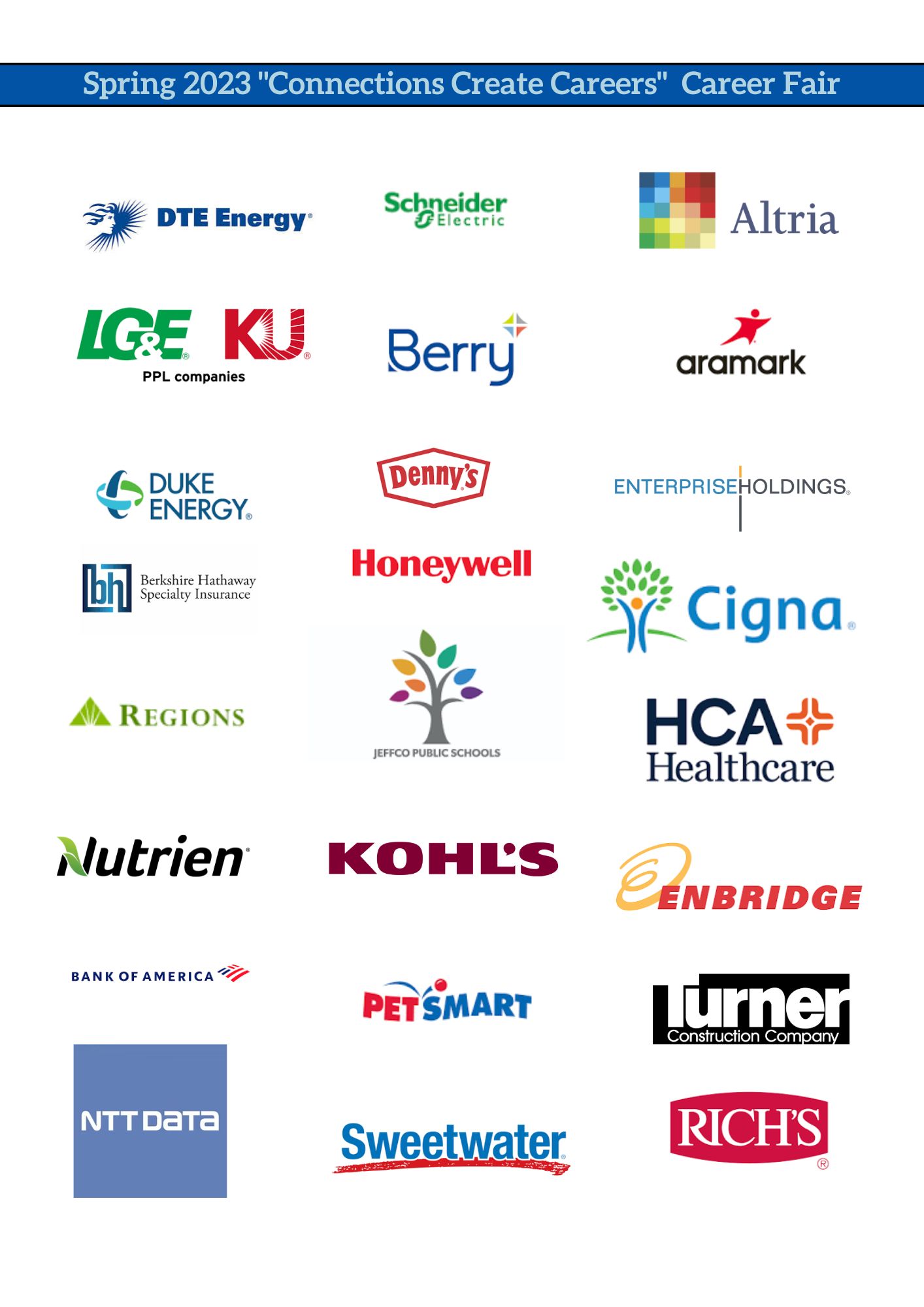 Spring Career Fair Sponsors
