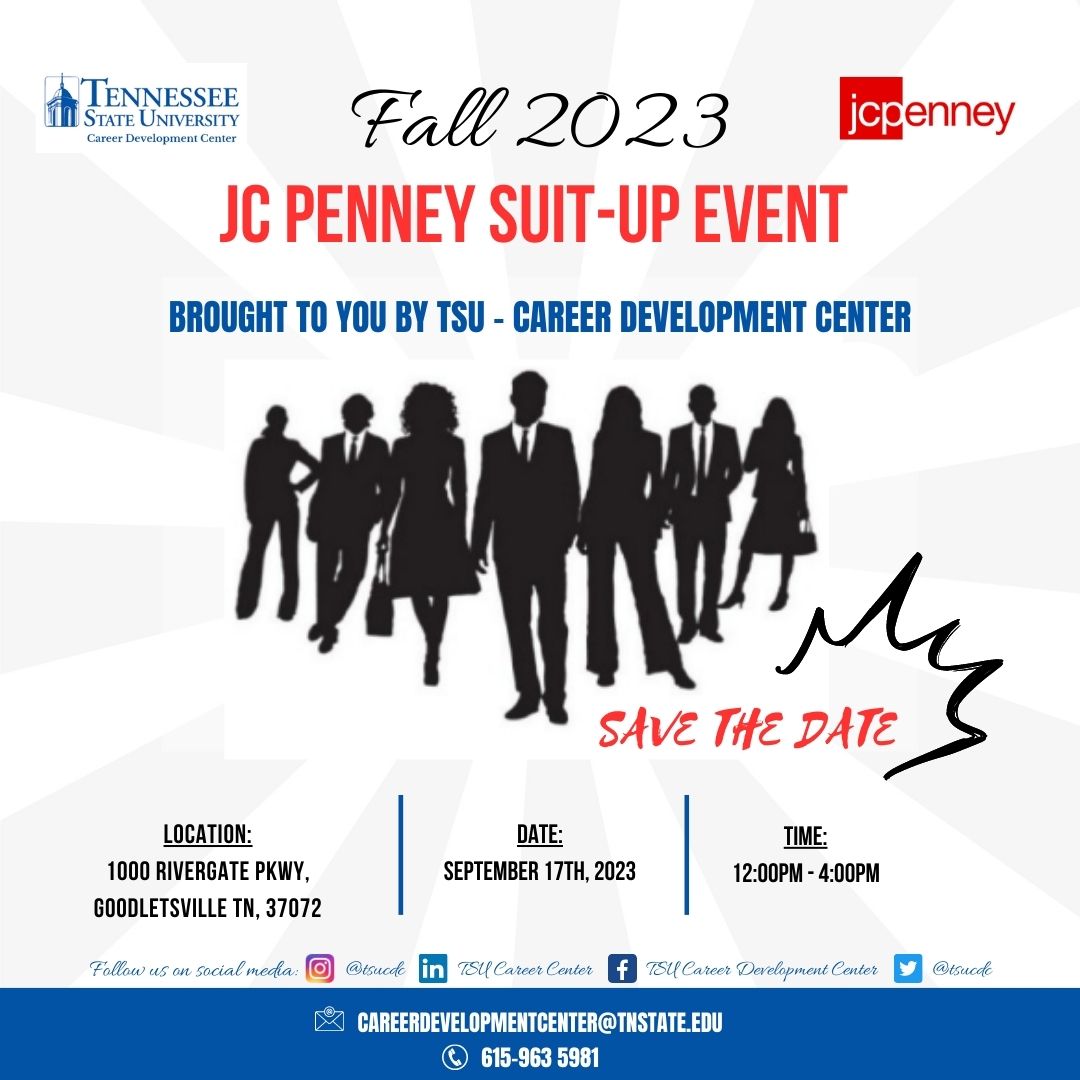 JCP Suit-up event Flyer