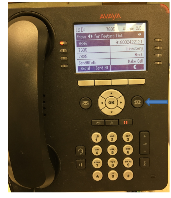 Avaya Phones Home Button