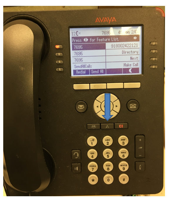 Avaya Phone Setup Button