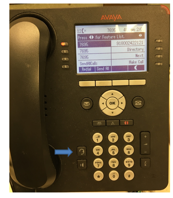 Avaya Phone HeadSet Button