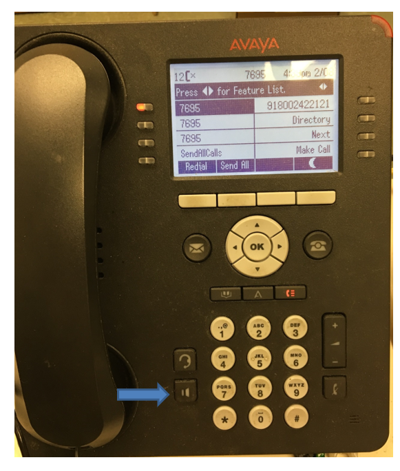 Avaya Phone Speaker Phone Button