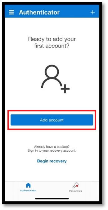 MyTSU Add Account Page