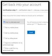 Password Reset Email Option