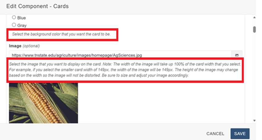 component helper text