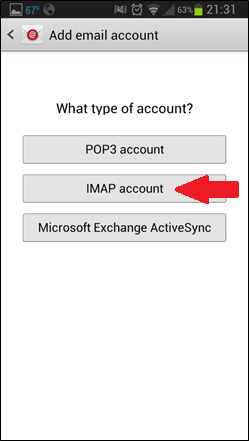 IMAP account