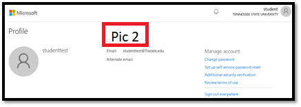 Microsoft MyTSU Screen