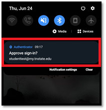 Approve Sign In Request Notification on Android