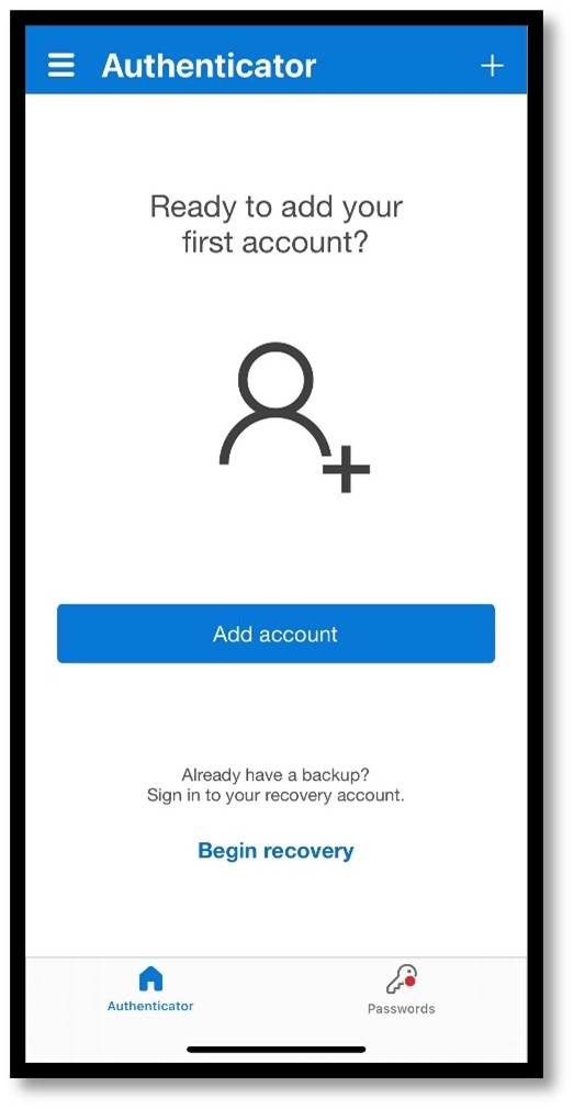 Add Account Screen