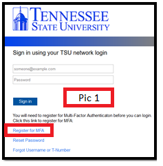 MyTSU Register for MFA Link