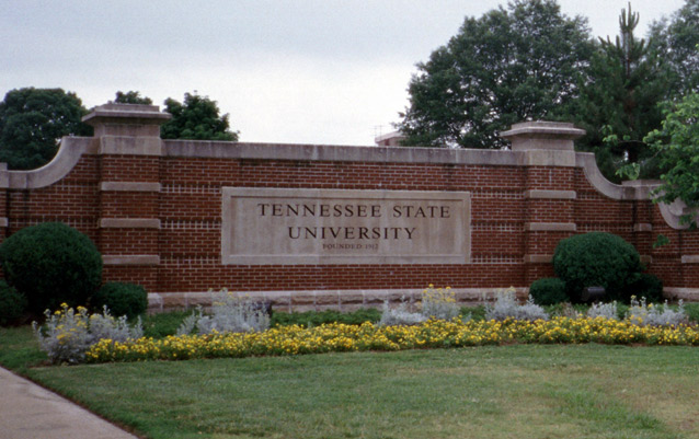 student on campus