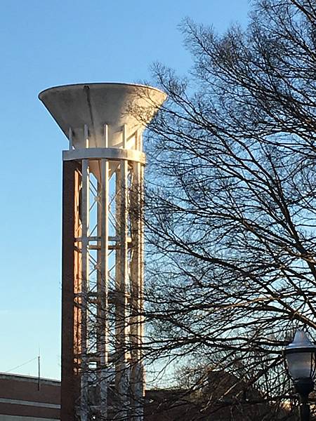 student on campus