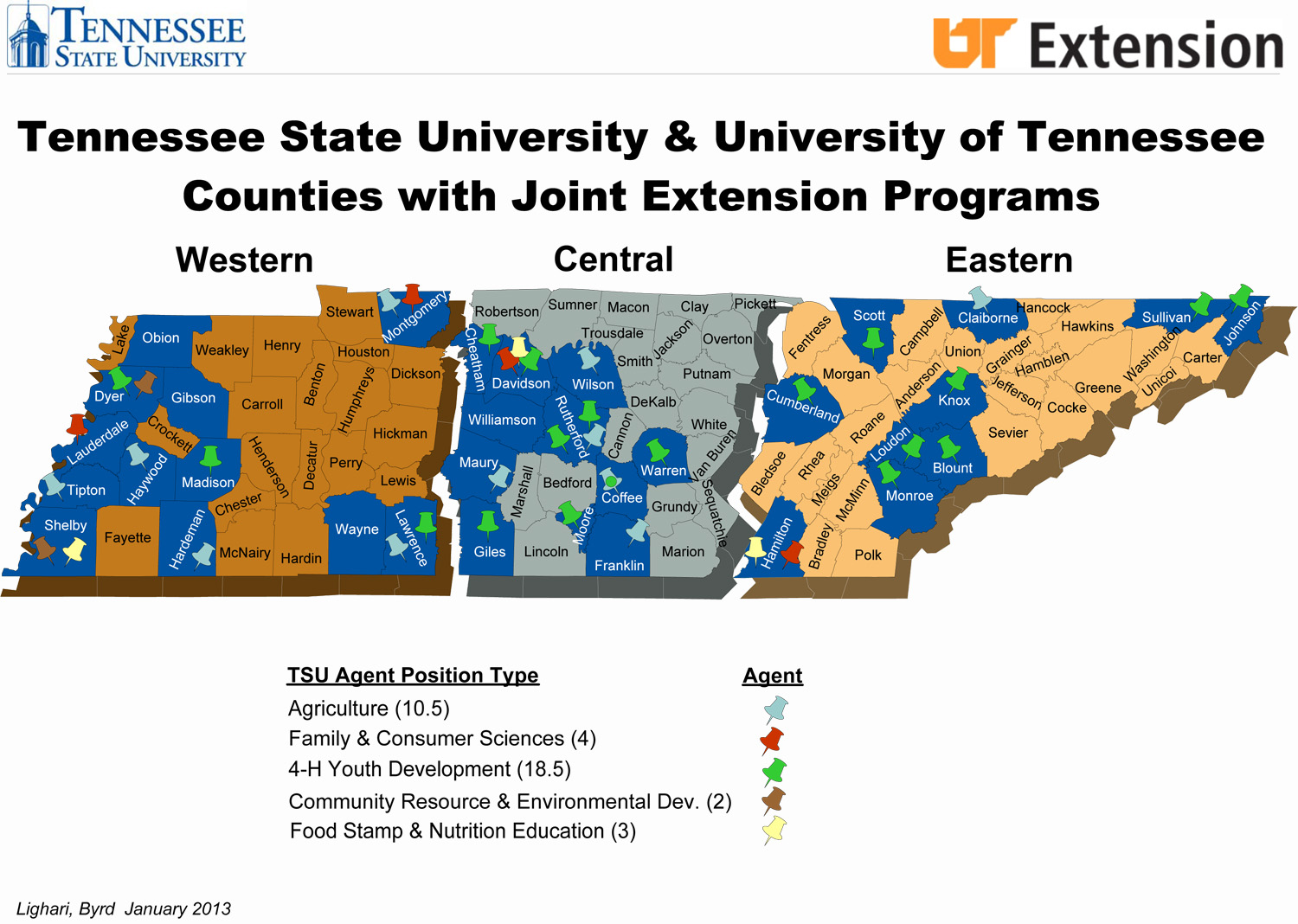 TSU Extension Locations Locations