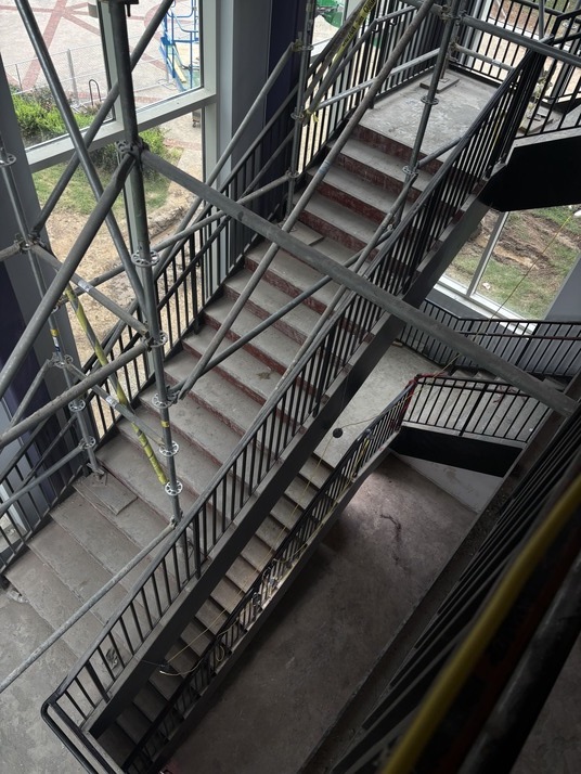 Davis Hall stairwell