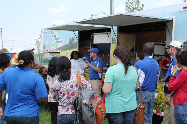 Mobile biodiesel unit at the farm expo