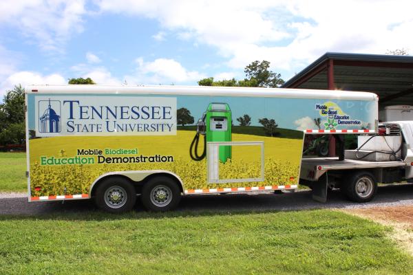 Mobile biodiesel education demonstration