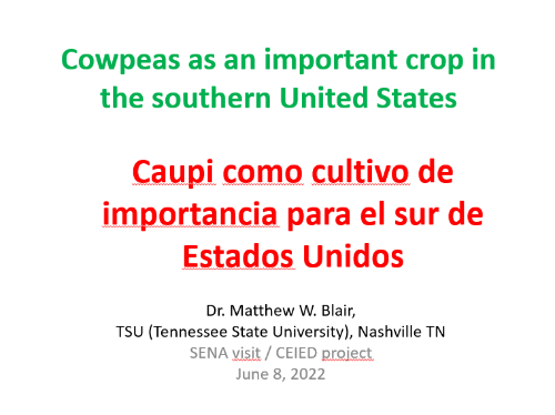 Cowpeas, Important Crop in Southern US