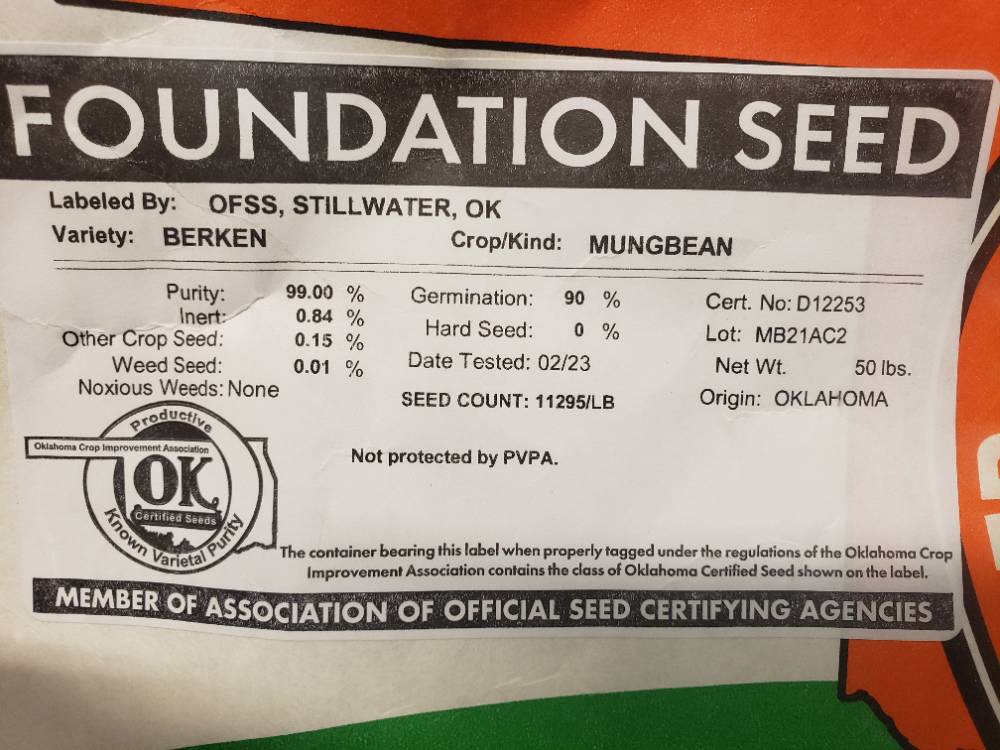 Berken Seed Label