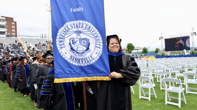 faculty attending graduation