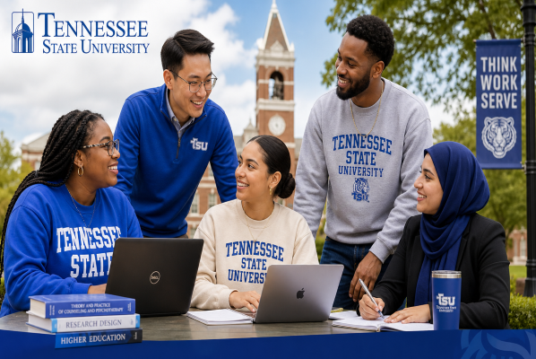 Students at the table.
