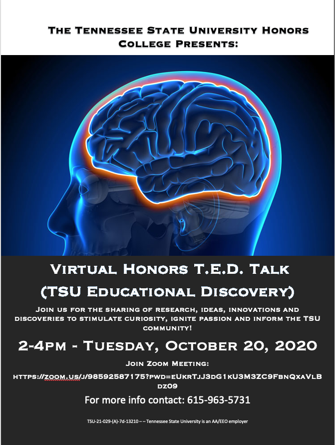 Honors TED Talk Flyer