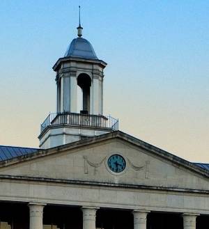 TSU davis building sunset