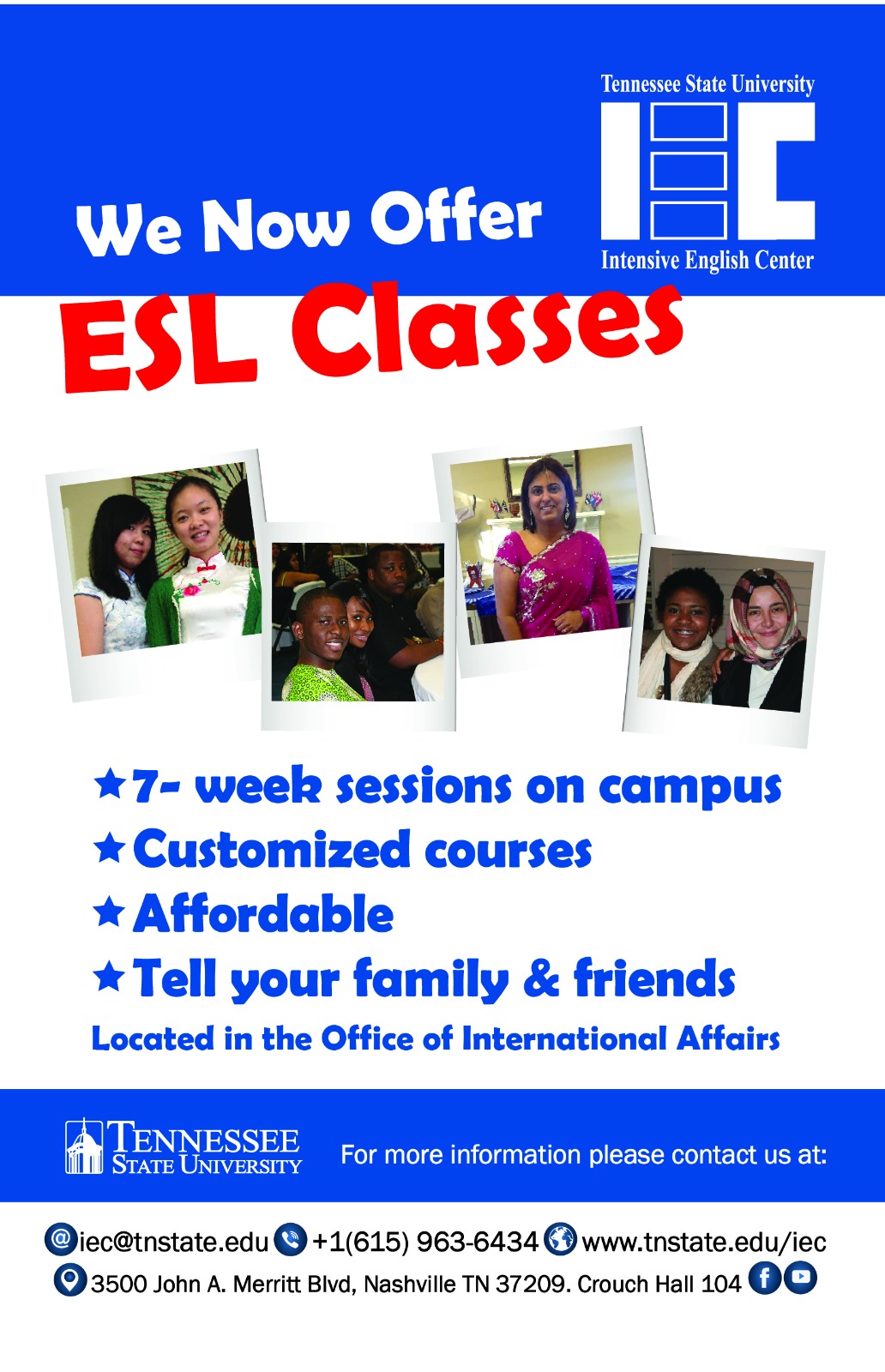 esl classes at TSU