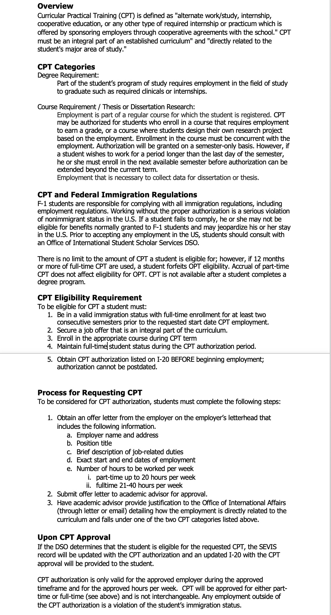 CPT Info