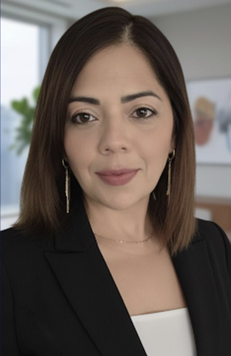woman with short hair in a business suit
