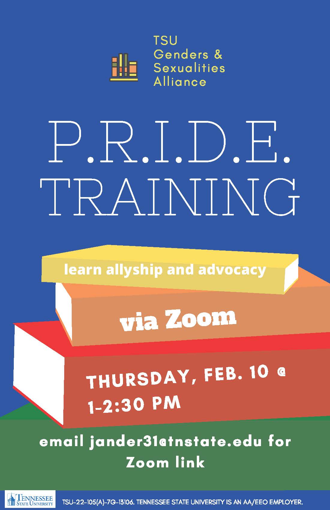 PRIDE Training flyer