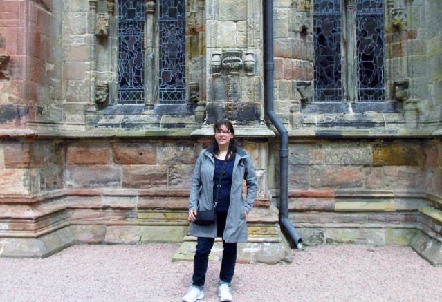 Dr. Hennequin, Roslyn Chapel, near Edinburh, Scotland.