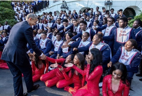 tennessee state university nashville marching band president obama