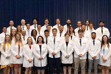 class of 24 white coat ceremony