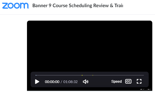 Course Scheduling Video