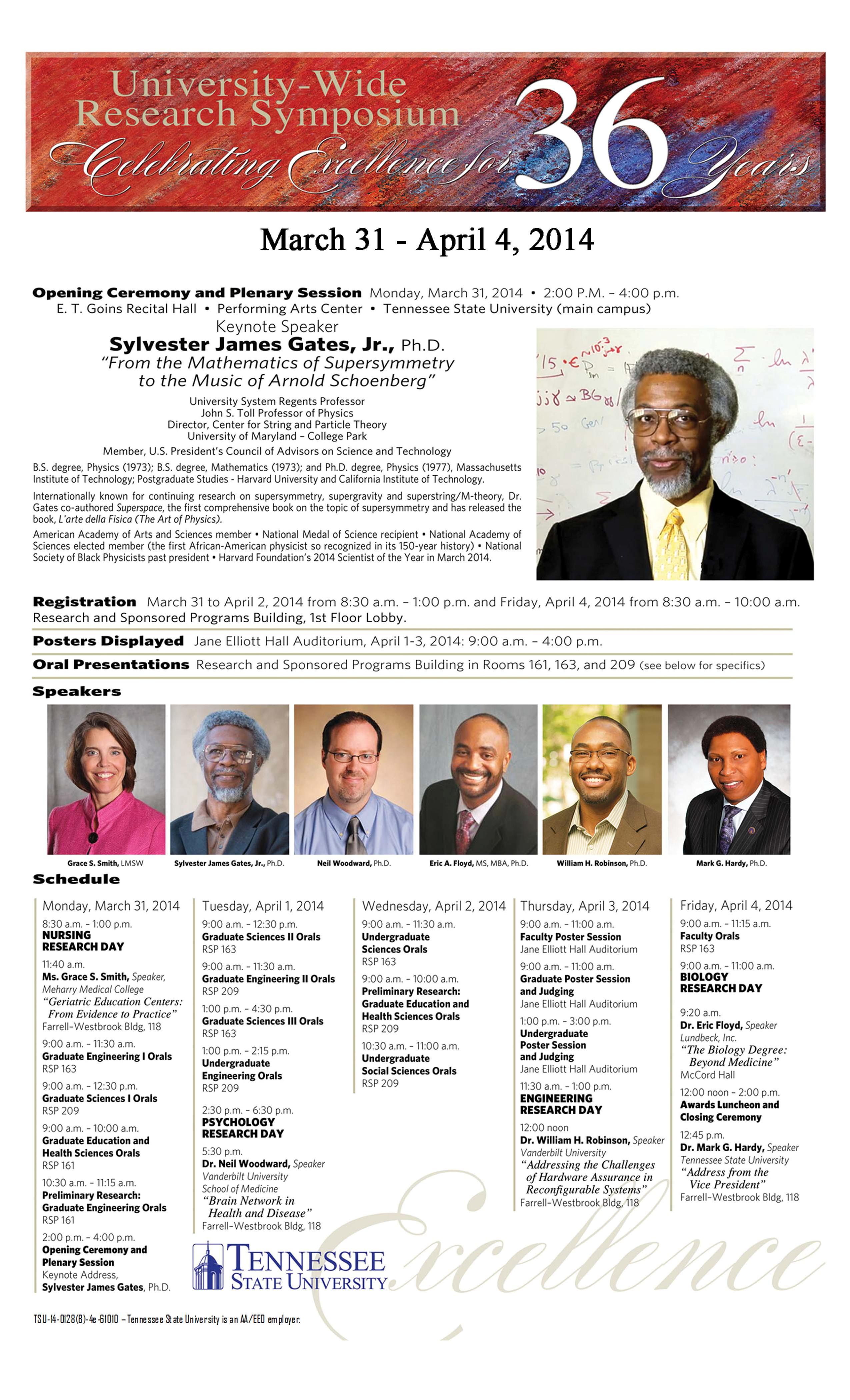TSU Research Symposium 2014 Poster
