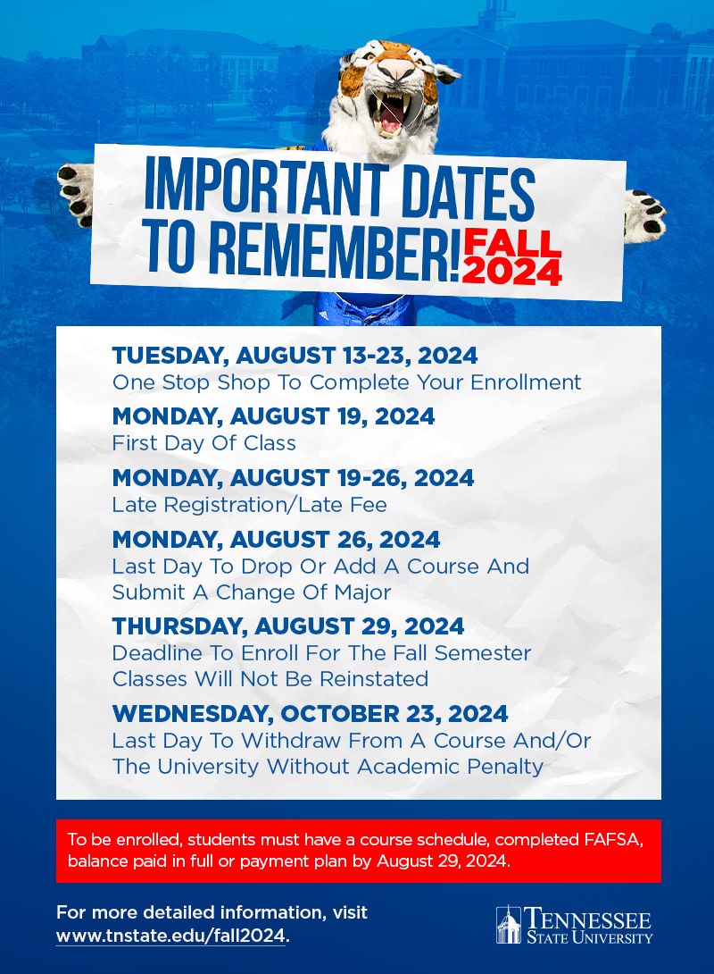 Important Dates