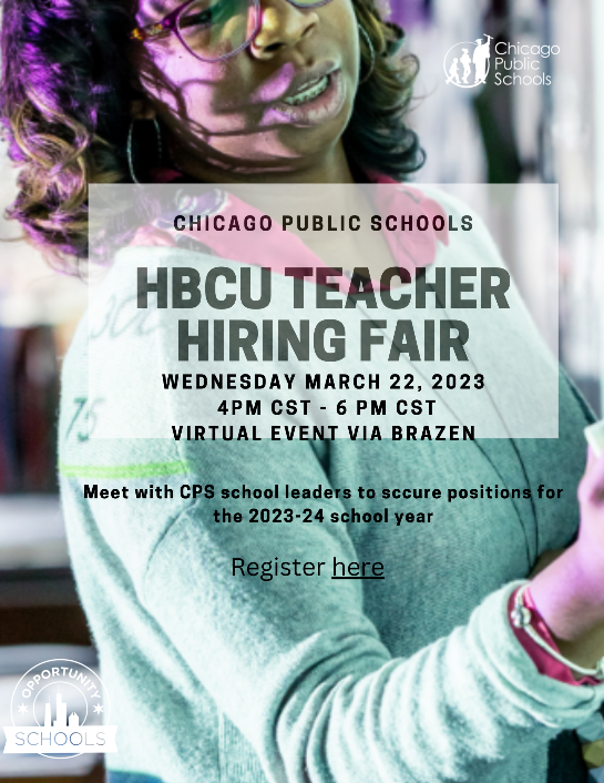 Chicago Public Schools Recruitment Flyer